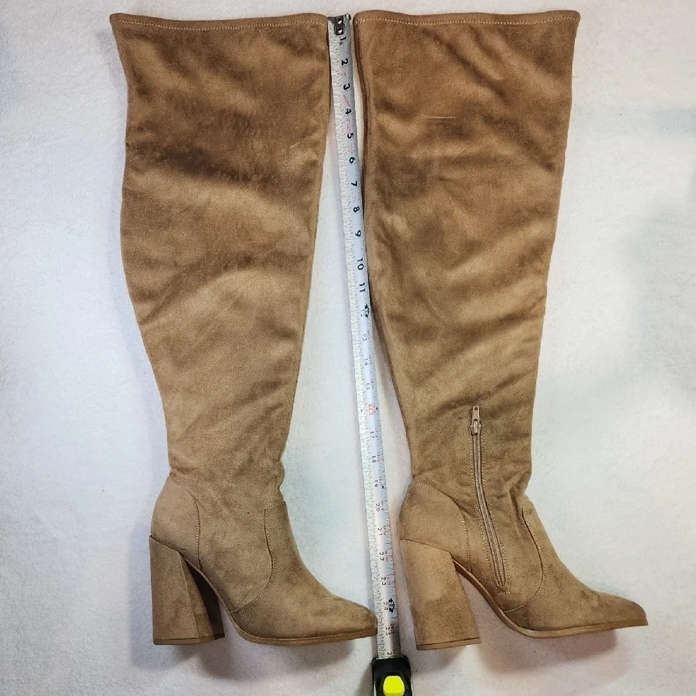 Jessica Simpson Tan Over-the-Knee Boots